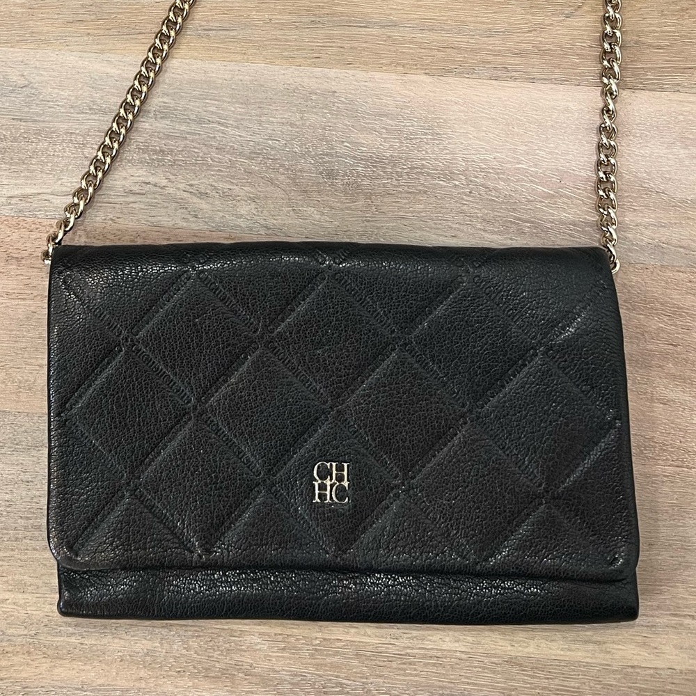 Carolina Herrera Black/gold crossbody